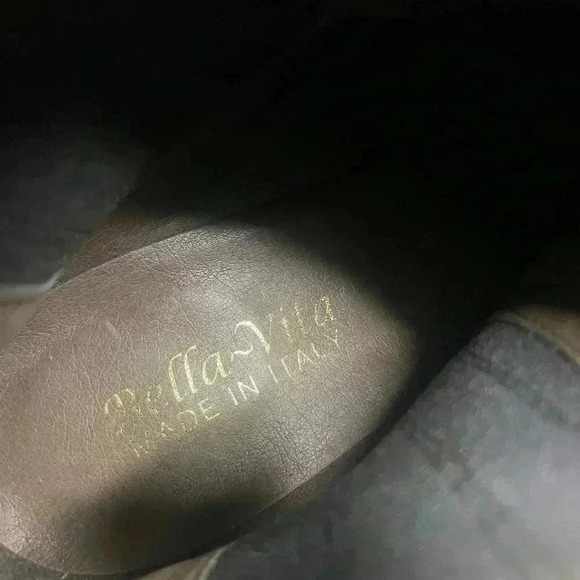 Bella Vita man’s leather black made in Italy booties sz 9 N NWOT ankle elastic - Picture 6 of 6